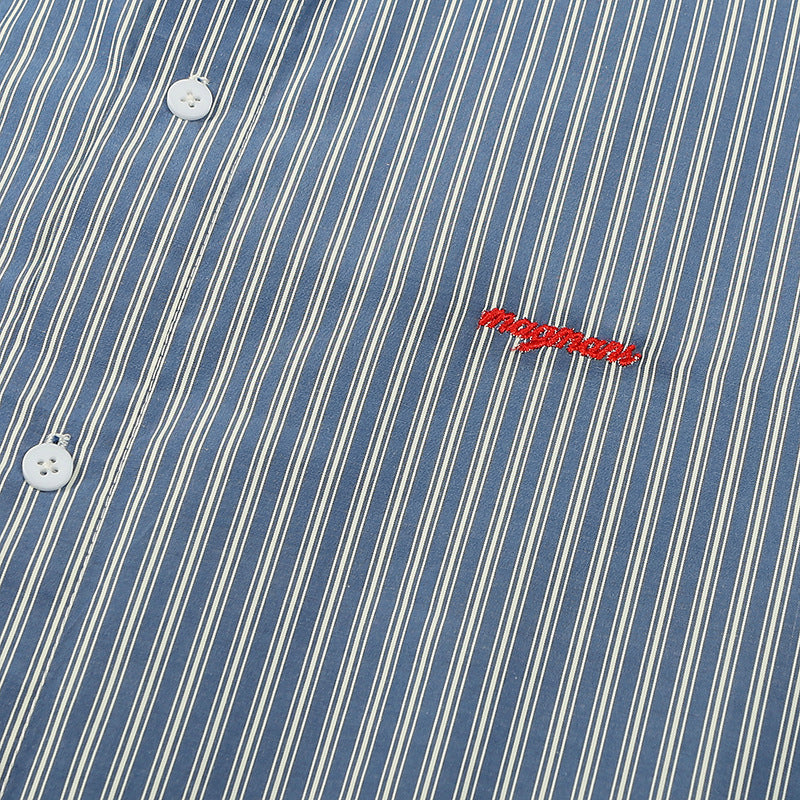 Unisex Shirt Cityboy Long Sleeve Casual All-Match Loose Striped