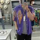 GUILTYPARTIES TIGER Shirts Short Sleeve Shirts Men