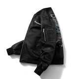 Mens Vintage Jackets Embroidered Jacket Air Force Flight Suit Baseball Suit