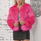 Women Fur Jacket Fashion Plush Coat