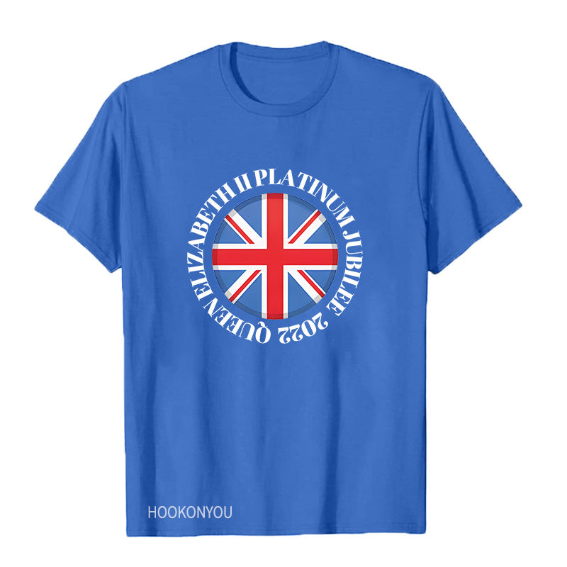 Inspired by Queen's Platinum Jubilee 2022 Elizabeth 70 Years T-Shirt Graphic Print Crew Neck