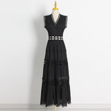 Bohemian Dress French Retro Hollow Dress