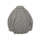 Unisex Shirt Cityboy Small Plaid Loose Leisure