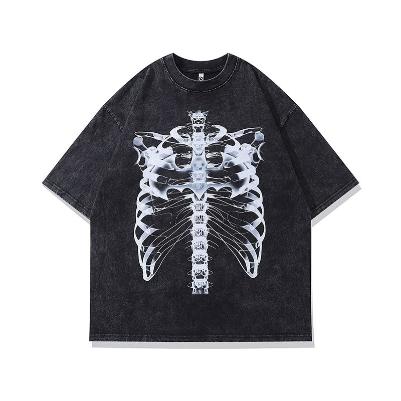 Men T-shirt Creative Printing Vintage