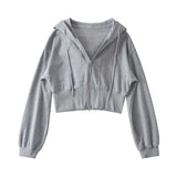 Women Hoodie Fashion Loose Drawstring