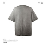 American vintage street T-shirt pure cotton retro men's and women's summer loose half sleeves