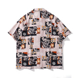 Short Sleeve Shirt Vintage Oversize Flower Shirt