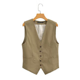 Women Vest Casual Fashion Set