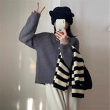 Women Knitted Cardigan Loose Slimming