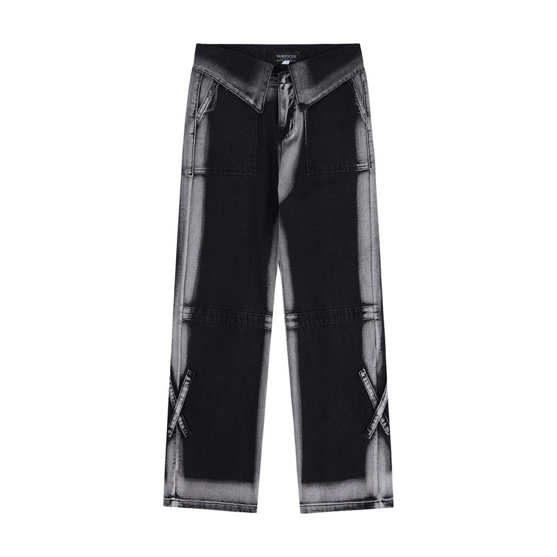 Men Jeans Tie-Dye Hip Hop Trend