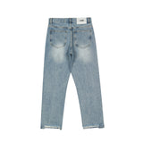 Men Jeans Old Irregular Loose Trendy