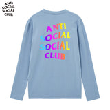 Anti Social Club T Shirt Men 'S Clothing Print Long Sleeve T-shirt Cotton Loose