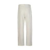 Cargo Pants Pure White Business Casual Trousers
