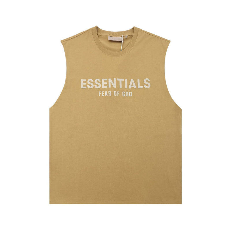 Fog Essentials tank summer FOG letter crew neck vest