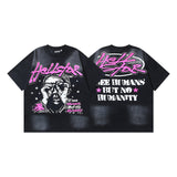 Hellstar T Shirts & Shorts Summer Loose Wash Short Sleeve T-Shirt