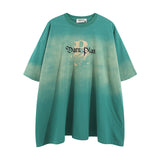Men T-Shirt Gradient Oversize