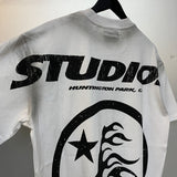 Hellstar T Shirt Vintage Old Loose Casual Short Sleeve T-Shirt