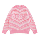 Women Sweater Japanese Fresh Sweet Wind Gradient Color Knitted Sweater