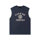 Fog Essentials tank spring/summer FOG letter pattern crew neck vest