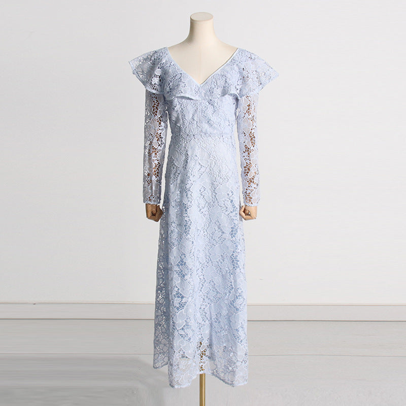 Bohemian Dress Vintage Embroidered V-neck Dress