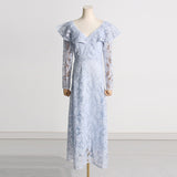 Bohemian Dress Vintage Embroidered V-neck Dress