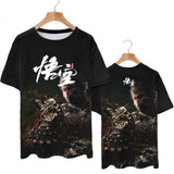 Hot Sale Role Playing Games Black Myth Wukong 3D Print T-Shirt