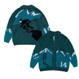 Kapital Sweater Vintage Autumn and Winter Japanese Style Niche Trend Knitting Ski Cardigan Jacket