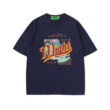 Men T-Shirt Retro Lazy Style