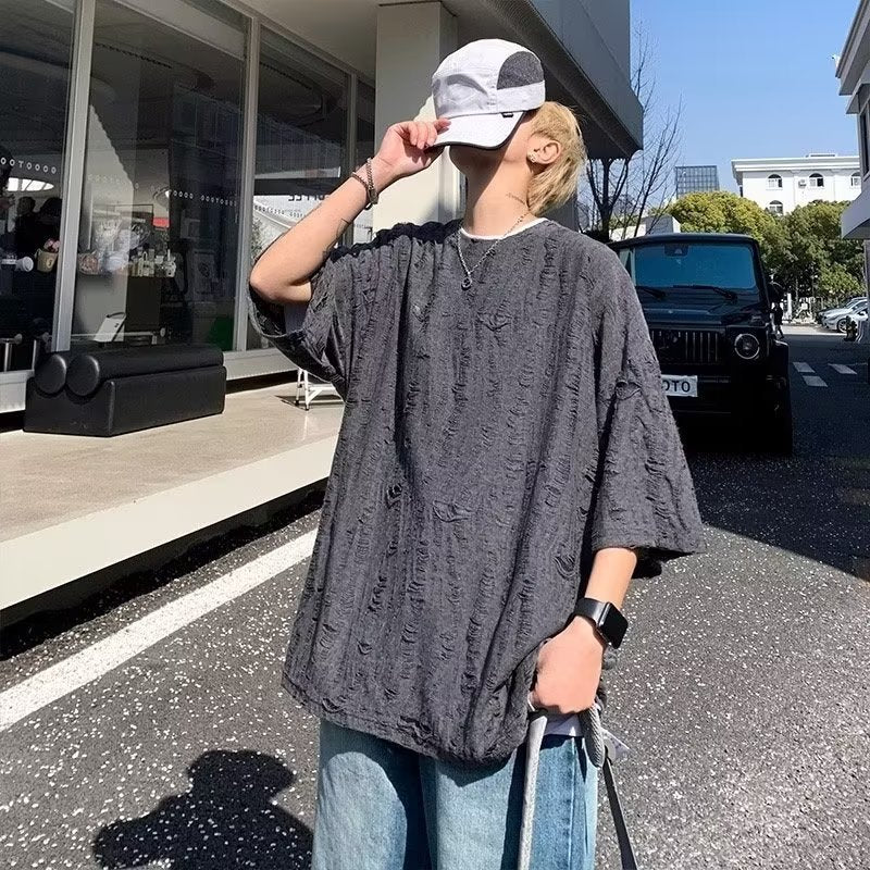 Men's T Shirt Oversize Casual Short Sleeve