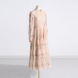 Bohemian Dress Fashion Lace V-neck Dress