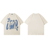 Men T-shirt Puff Print Men and Women Loose