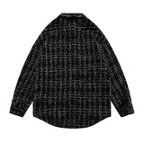 Men Long Sleeved T Shirt Plaid Shirt Long Sleeve Men's Ins Loose Street Lapel Shirt Autumn Coat