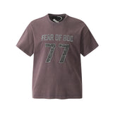 Unisex T-Shirts FOG Vintage Patch Embroidered T-Shirts