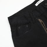 Men Jeans Zipper Stitching Hole Worn Loose