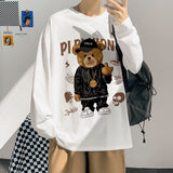 Men T Shirt Teddy Bear Print