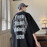 Men T Shirt White Cotton Summer Heavy Oversize
