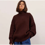 Women Work Business Casual Sweats Loose Casual Sweater Turtleneck Sweater