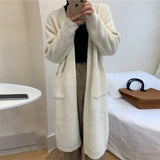 Women Knitted Cardigan Thermal Sweater