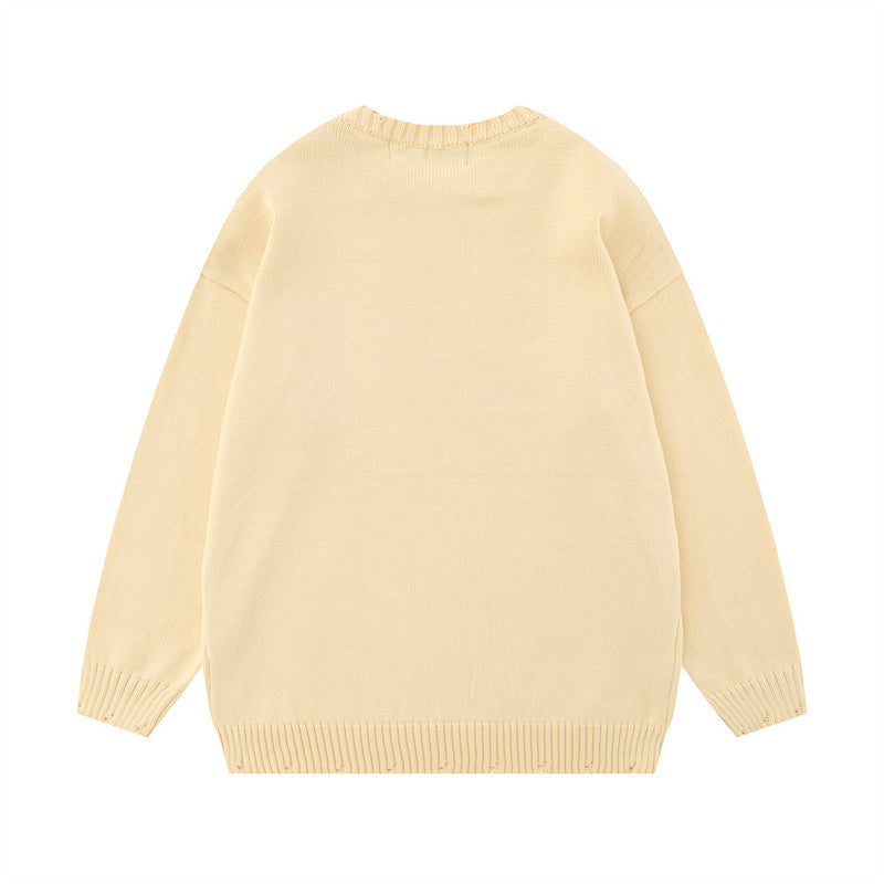 Men Sweater XINGX Graffiti Printing Crew Neck Sweater