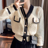Women Knitted Cardigan Loose Temperament Sweater