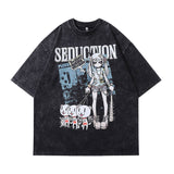 Men T-Shirt Cartoon Print Oversize
