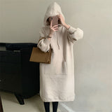 Women Pullover Sweater Knitted Dress Loose