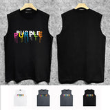 Purple Brand Tank T Shirts Sleeveless T-shirt Vest