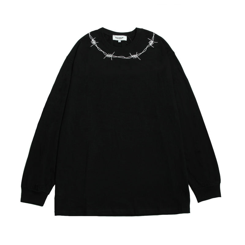 Men Long Sleeve T-Shirt Trendy Loose round Neck