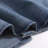 Men Long Sleeved T Shirt Embroidered Denim Shirt All-Matching Loose Casual Spring and Autumn Long Sleeve Shirt Coat
