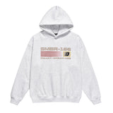 Men Fleece Lined Hoodie Fall/Winter Hoodie Men's Loose Leisure Pullover Letter Printing Oversize