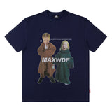 Men T-Shirt Retro Loose Bottoming Shirt