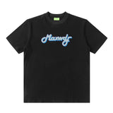 Men T-Shirt West Coast Letter Printing Heavy College Style