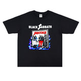 Rock Star T Shirt Doom Bruce Rock Black Sabbath Band Washed Distressed T-shirt