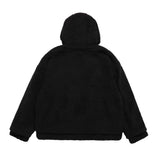 Men Cotton Padded Jacket Coat Double-Sided Wear Berber Fleece Cotton Coat Men's Winter Loose Cotton Coat Coat